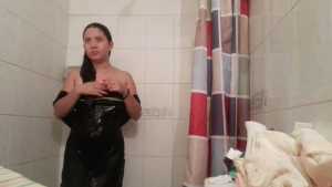 shower-in-my-bathroom-in-dress-and-pant_