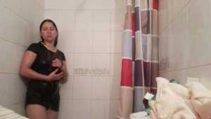 shower-in-my-bathroom-in-dress-and-pant_