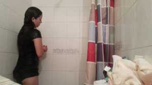 shower-in-my-bathroom-in-dress-and-pant_