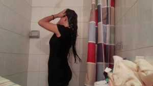 shower-in-my-bathroom-in-dress-and-pant_